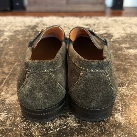 Stacy Adams Green Suede Loafers Size 8.5 - Picture 3 of 8